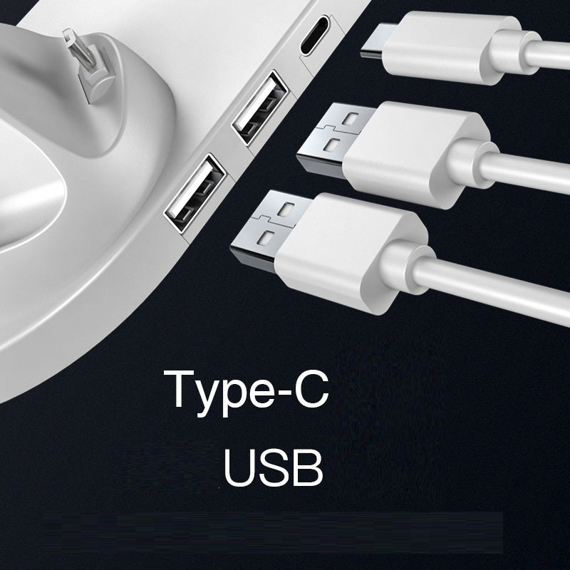 Station de charge rapide sans fil 6-en-1 pour iPhone, téléphone, montre connectée et AirPods
