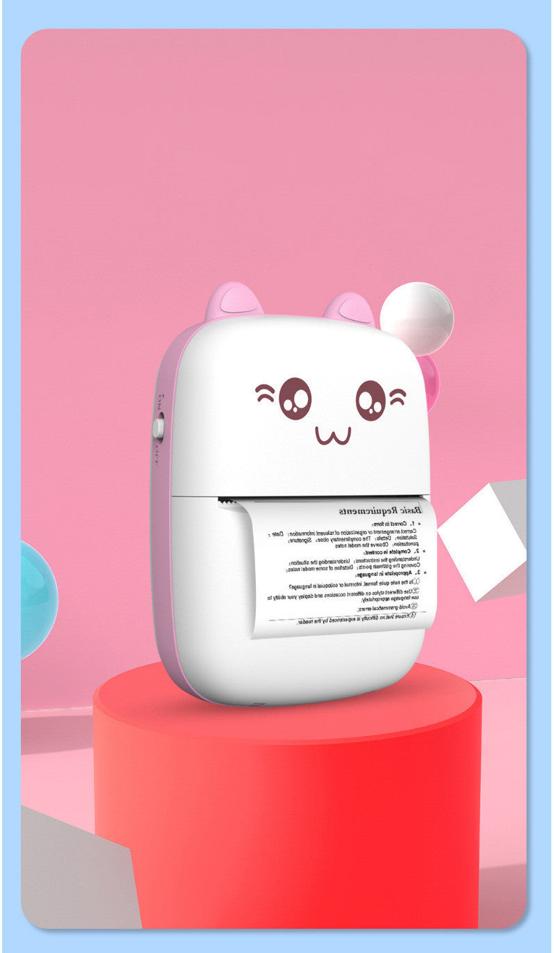 Mini imprimante photo Bluetooth portable – Sans fil, compatible iPhone & Android