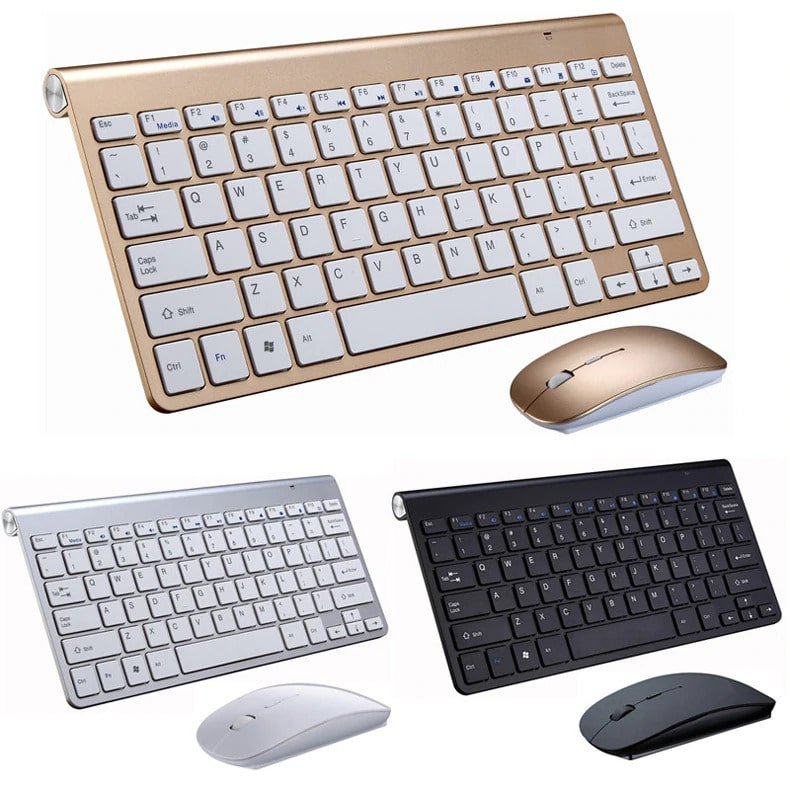 Ensemble clavier mini sans fil 2,4 GHz et souris optique