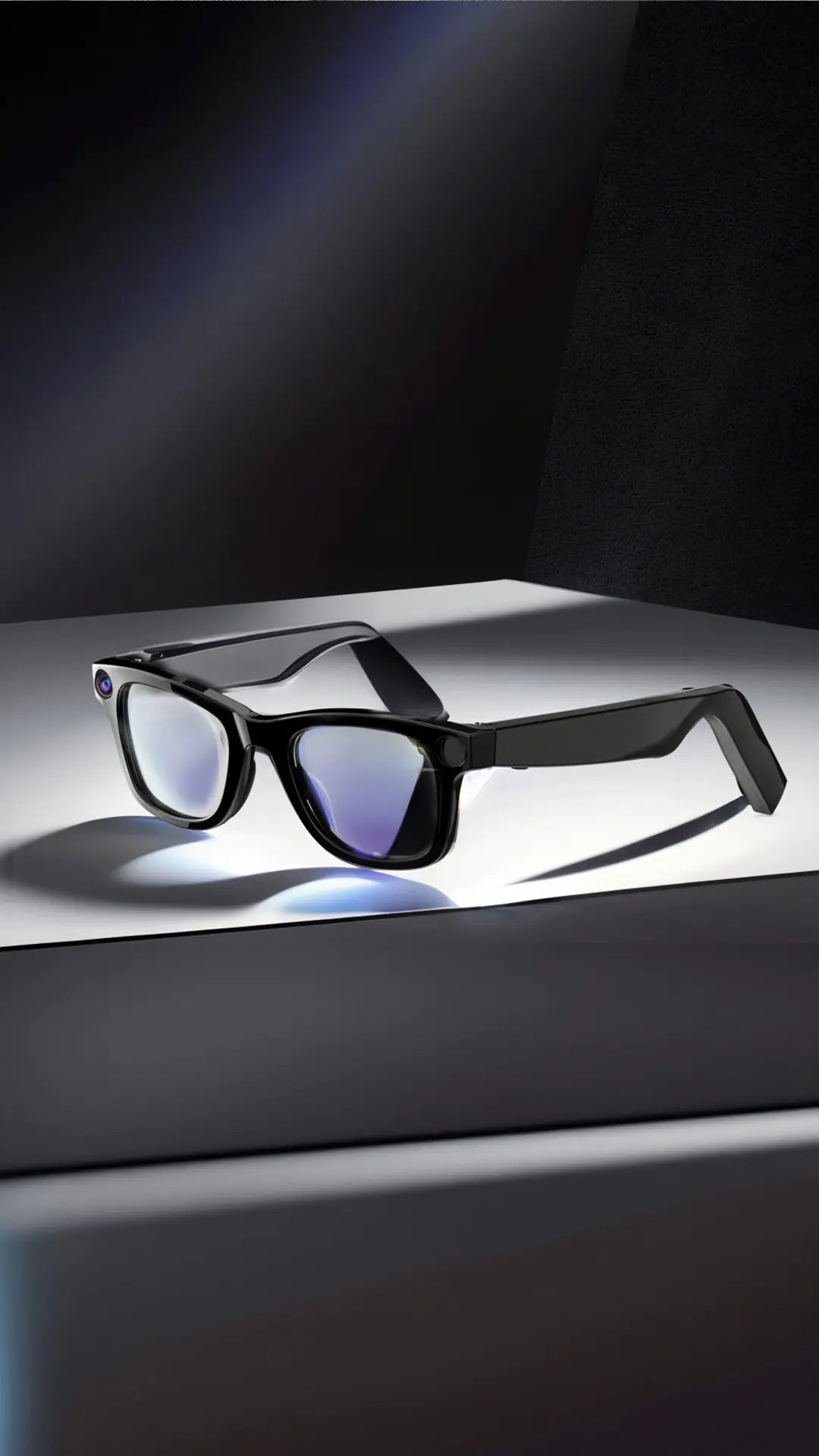 Lunettes intelligentes, caméra HD intégrée, capture photo/vidéo connectée Bluetooth